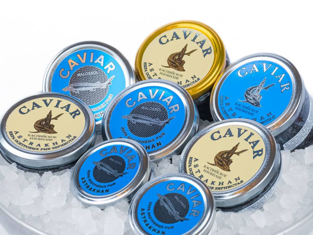 Чёрная икра в ресторане Остерия Амичи