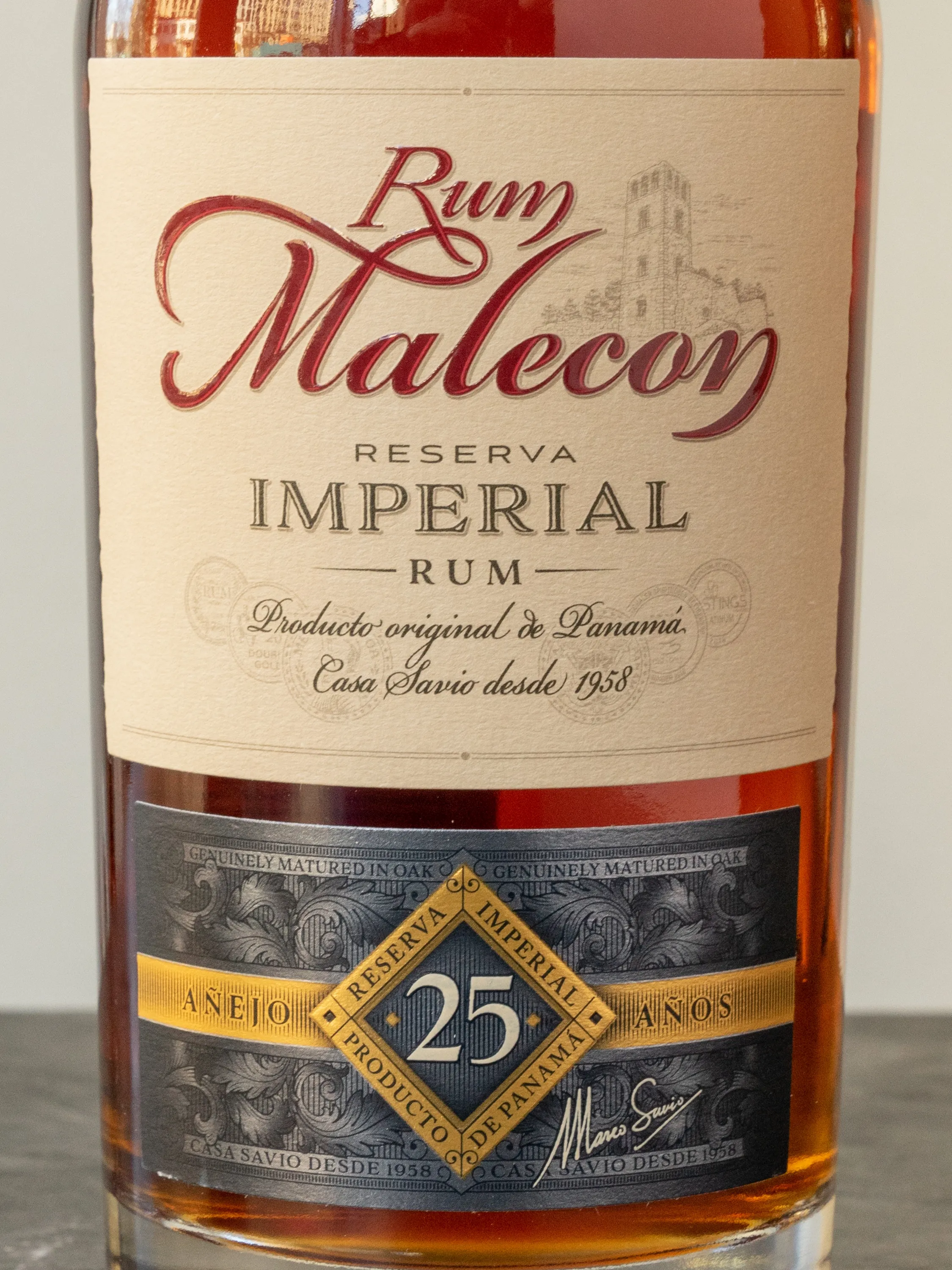 Ром Malecon Reserva Imperial Anejo 25 Anos купить в винном ресторане Остерия Амичи - лучшая цена Ром Malecon Reserva Imperial Anejo 25 Anos / Малекон Резерва Империал 25 лет