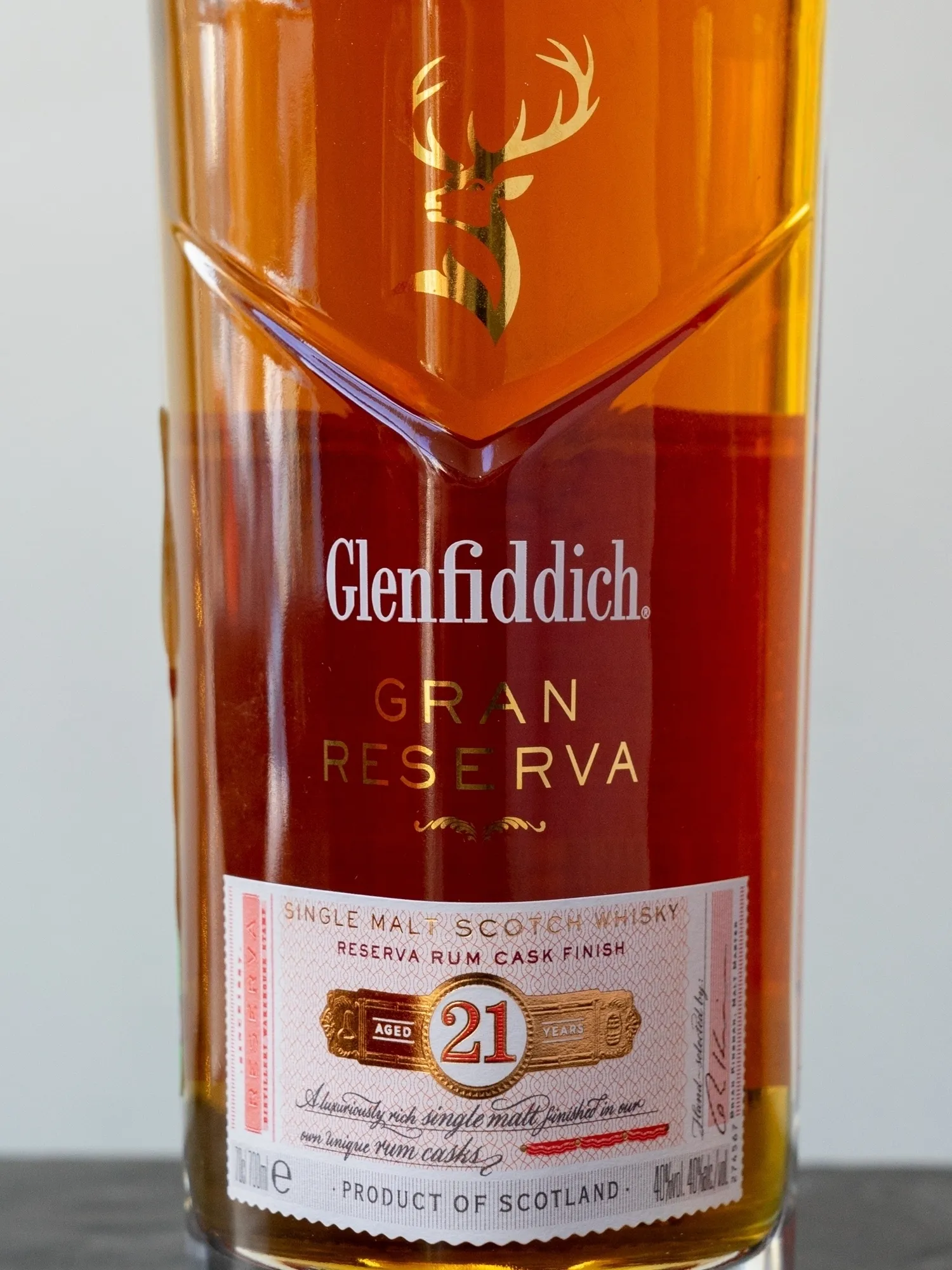 Этикетка Glenfiddich 21 Years Old