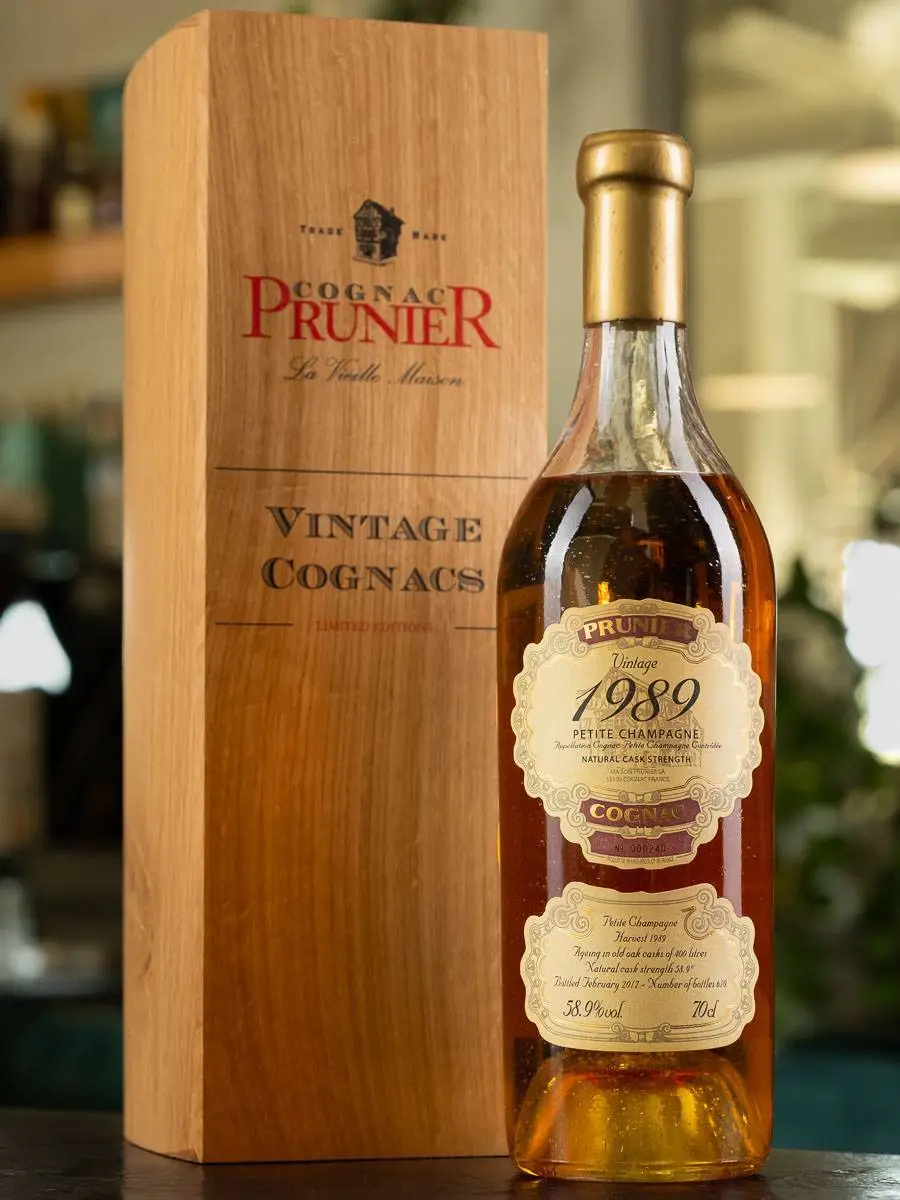 Коньяк Prunier Petite Champagne 1989 / Прунье 1989 Птит Шампань