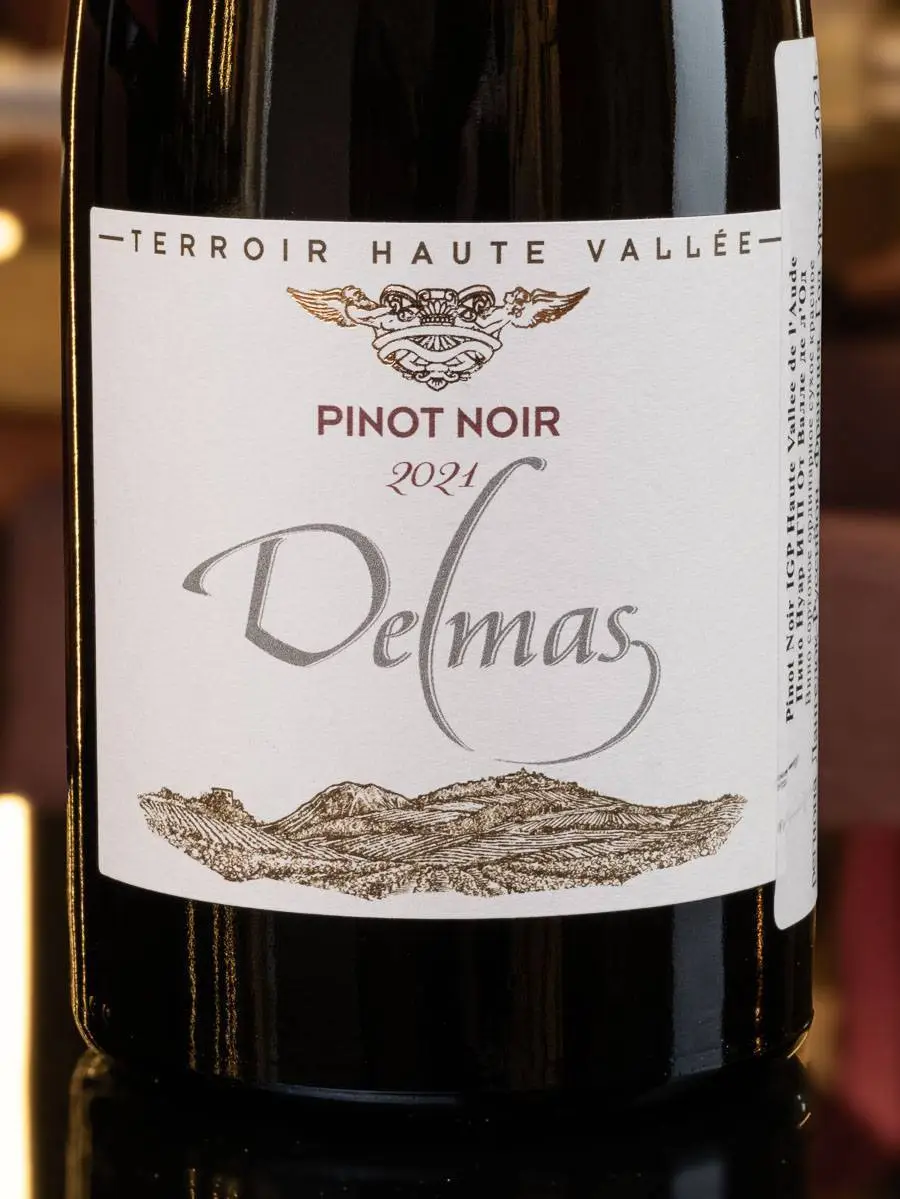 Вино Delmas Terroir Haute Vallee Pinot Noir 2021 купить в винном ресторане Остерия - лучшая цена Вино Delmas Terroir Haute Vallee Pinot Noir 2021 / Делмас От Валле де л'Од Пино Нуар