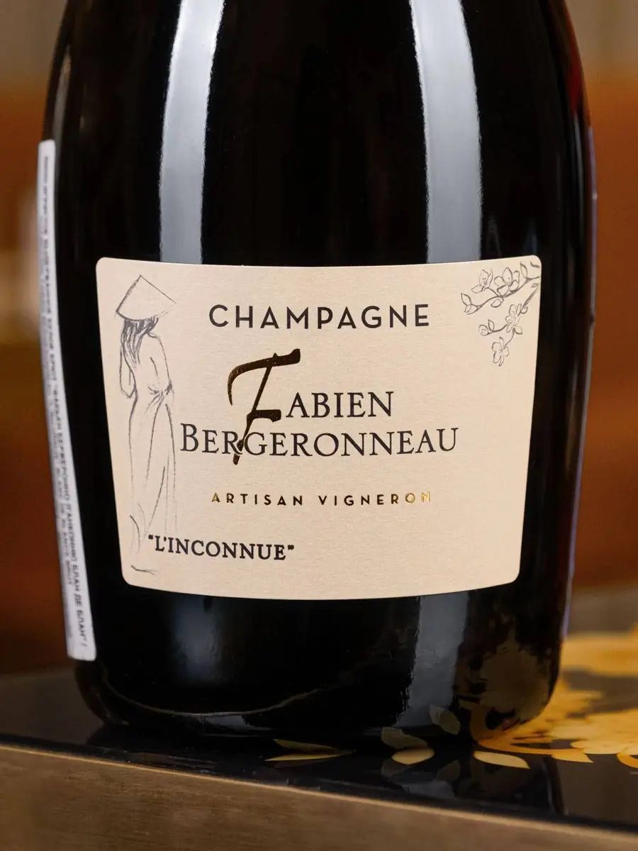 Шампанское Fabien Bergeronneau L'Inconnue Blanc de Blancs Brut Nature 2023 / Фабьен Бержеронно Л'Анконню Блан де Блан