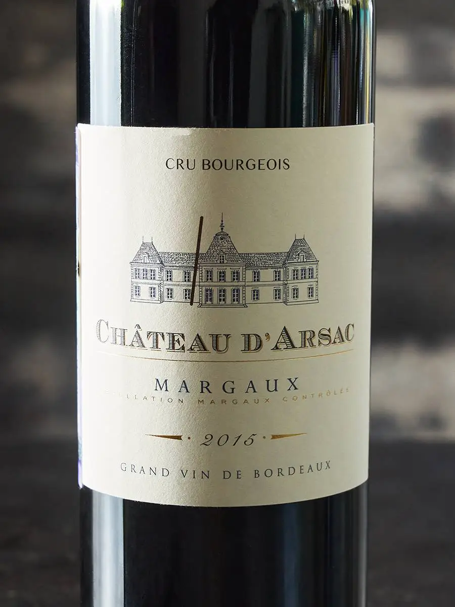 Вино Chateau d'Arsac Cru Bourgeois Margaux AOC 2015 купить в винном ресторане Остерия - лучшая цена Вино Chateau d'Arsac Cru Bourgeois Margaux AOC / Шато д' Арсак Марго Крю Буржуа