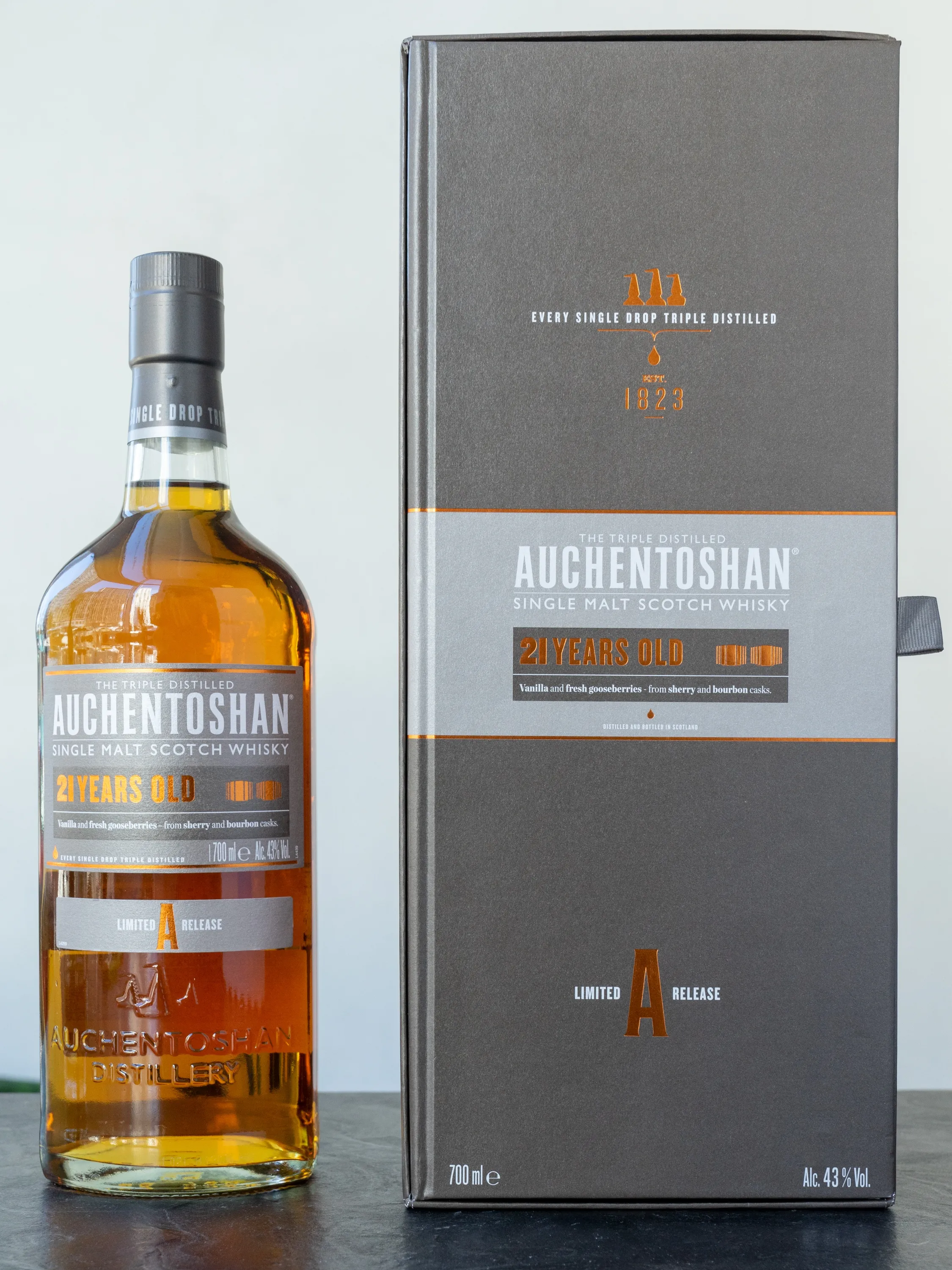 Виски Auchentoshan 21 Years Old купить в винном ресторане Остерия Амичи - лучшая цена Виски Auchentoshan 21 Years Old / Акентошан 21 год