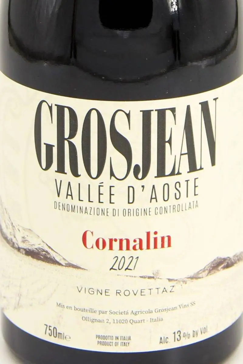 Вино Grosjean Vallee d'Aoste Cornalin Vigne Rovettaz купить в ресторане Остерия лучшая цена Вино Grosjean Vallee d'Aoste Cornalin Vigne Rovettaz / Грожан Валле д’Aоста Корналин Винья Роветтац