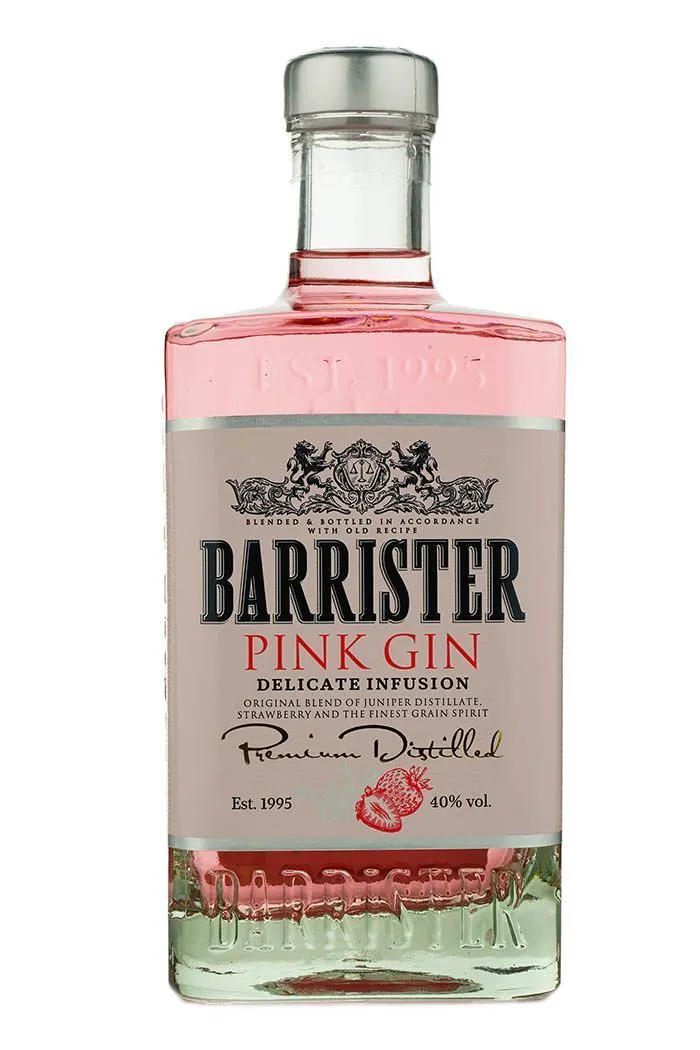 Джин Barrister Pink Gin 500 ml / Барристер Пинк 0.5 л