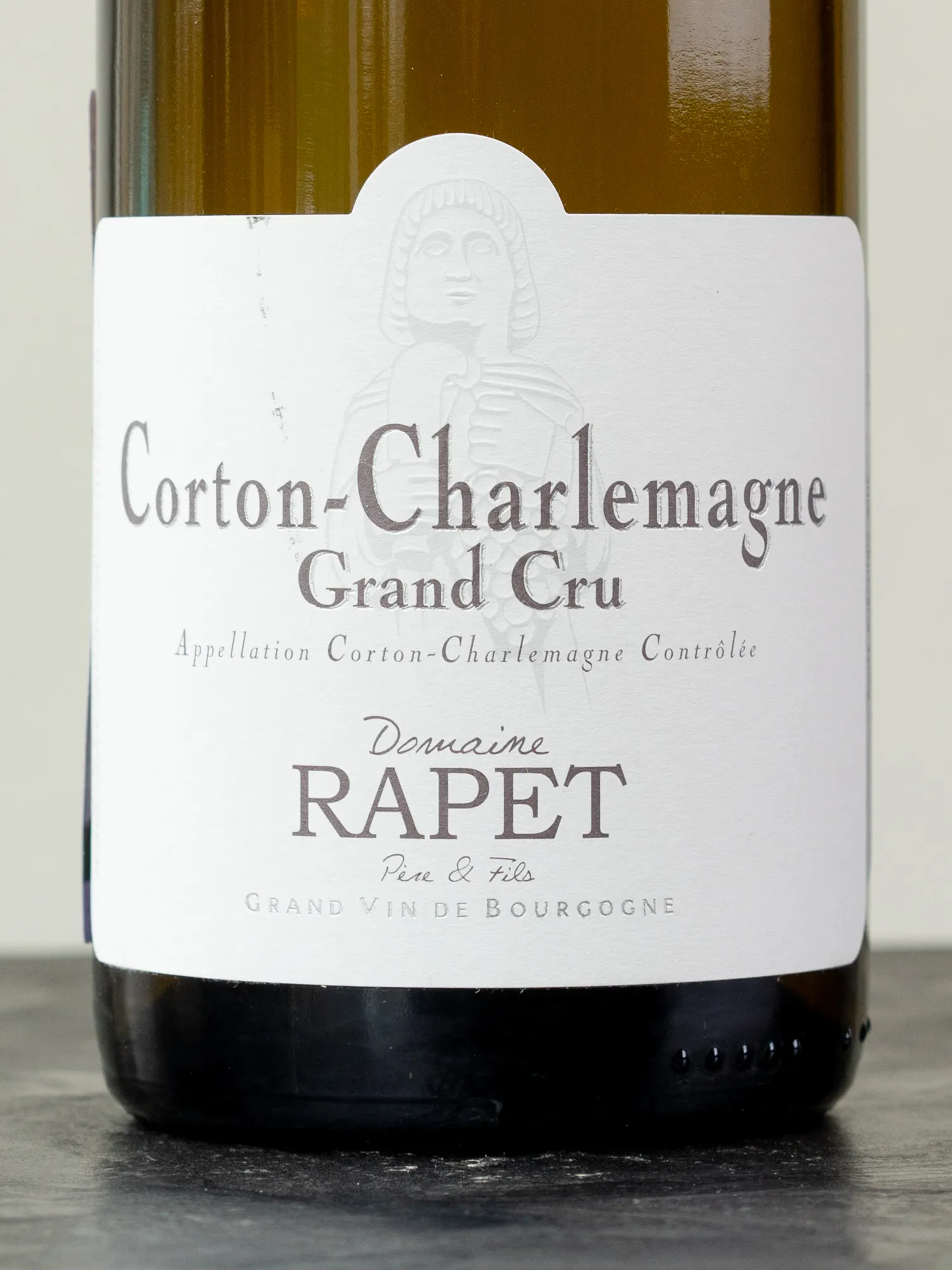 Этикетка Domaine Rapet Corton-Charlemagne Grand Cru