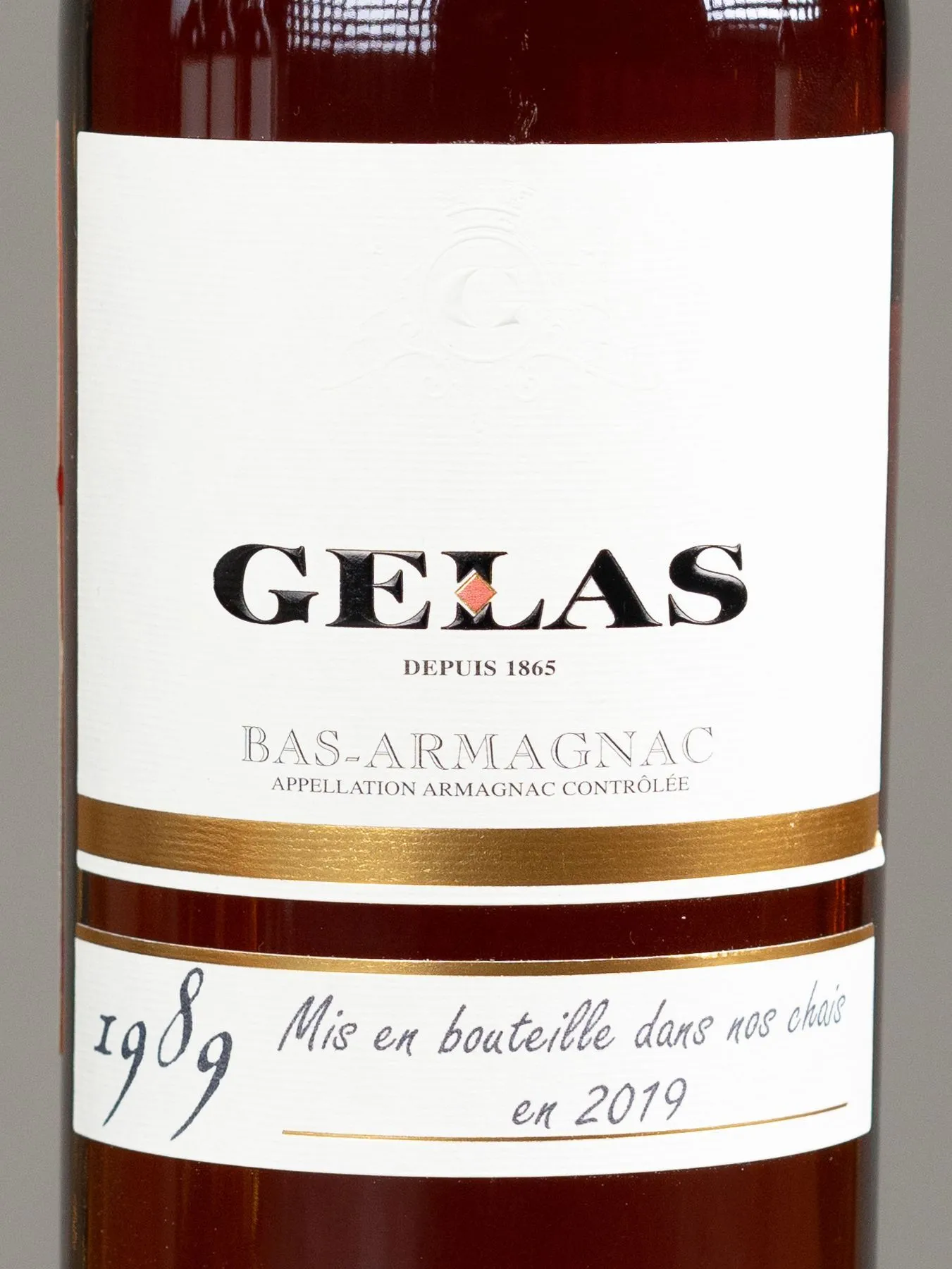 Арманьяк Gelas Bas Armagnac 1989 купить в ресторана Остерия - лучшая цена Арманьяк Gelas Bas Armagnac 1989 / Желас Ба Арманьяк 1989