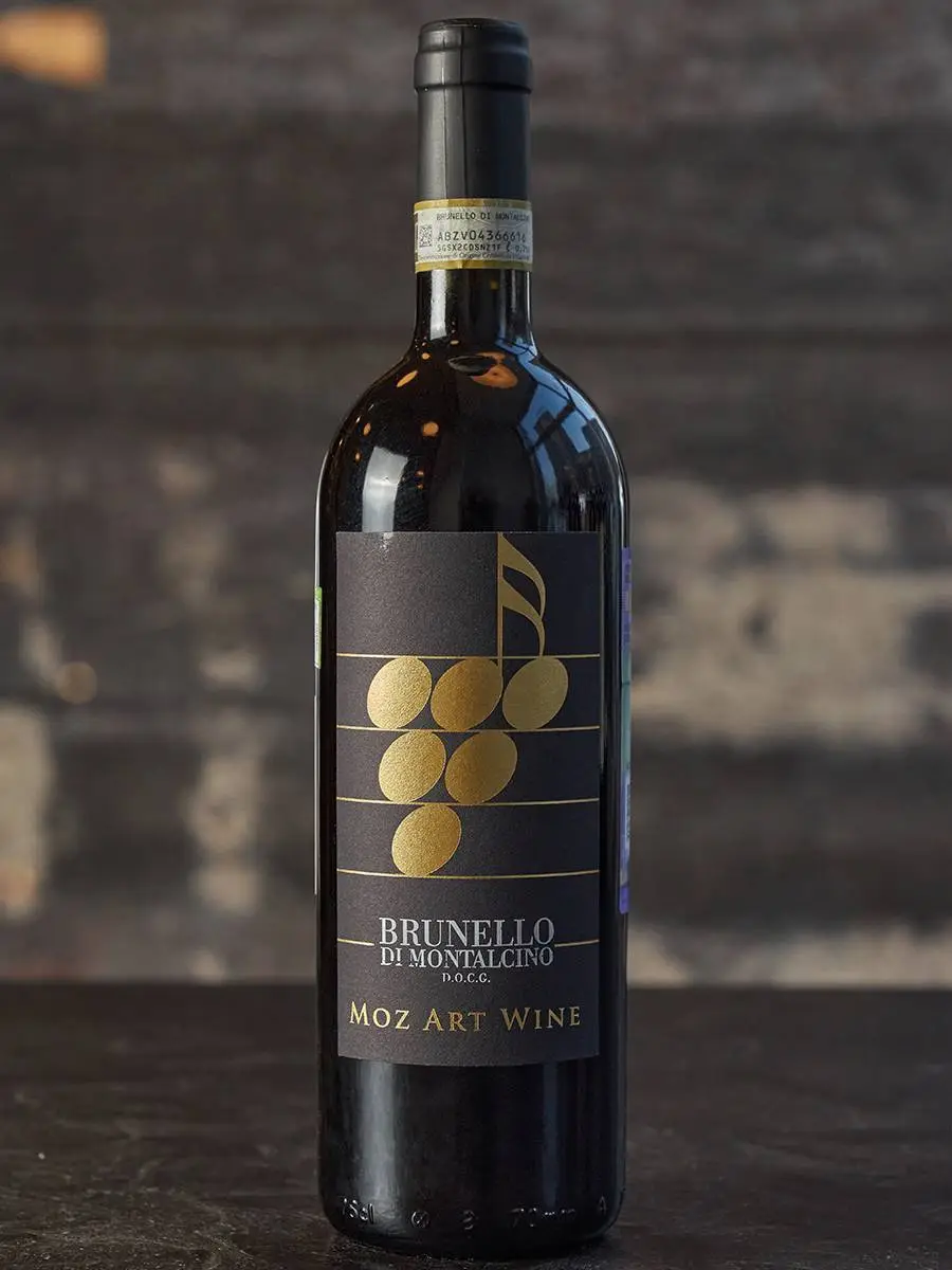Вино Moz Art Brunello di Montalcino 2017 купить в винном ресторане Остерия - лучшая цена Вино Moz Art Brunello di Montalcino 2017 / Моц Арт Вайн Брунелло ди Монтальчино