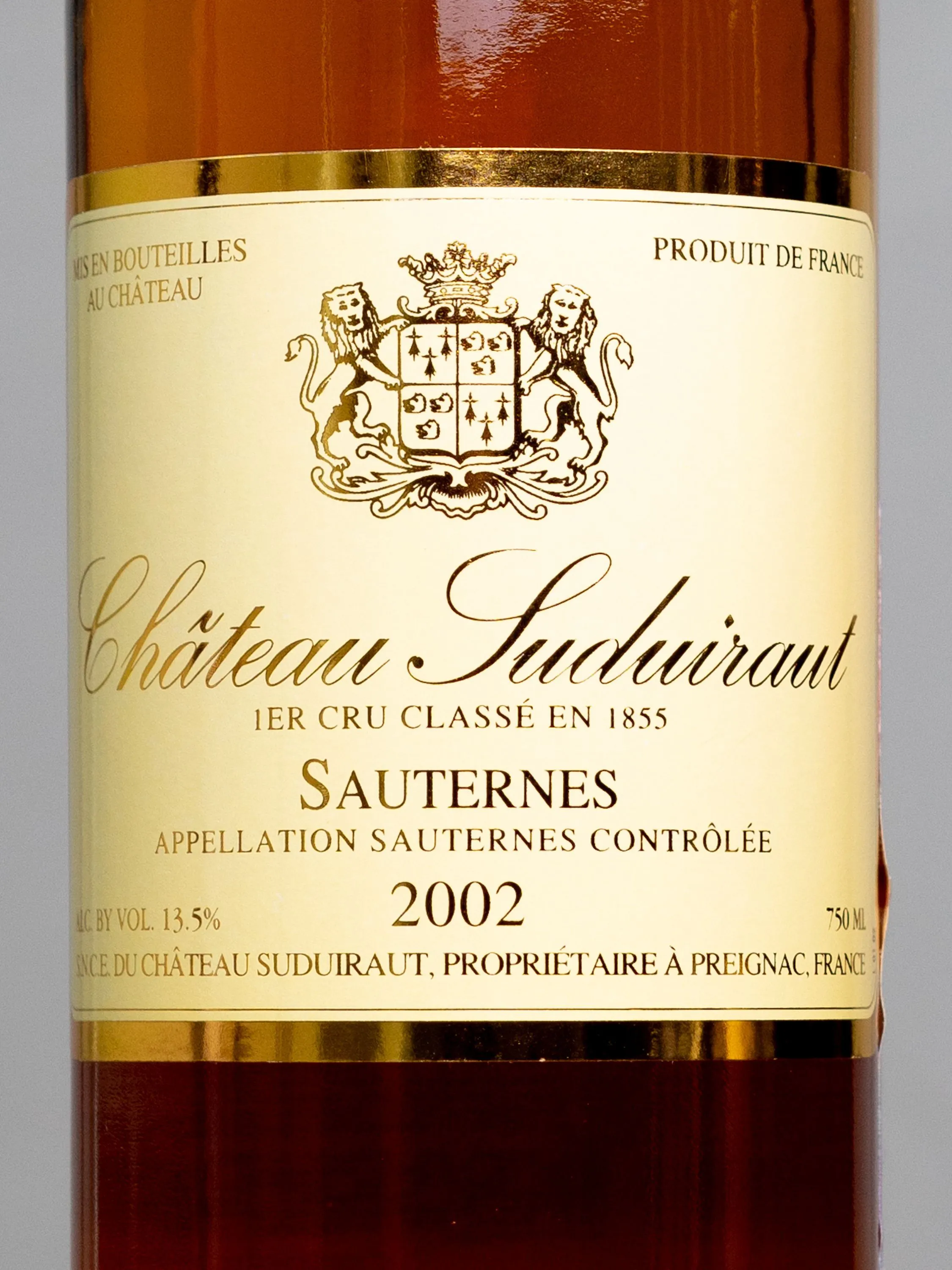 Вино Chateau Suduiraut 1er Grand Cru Classe Sauternes / Шато Сюдюиро Премье Крю Классе Сотерн