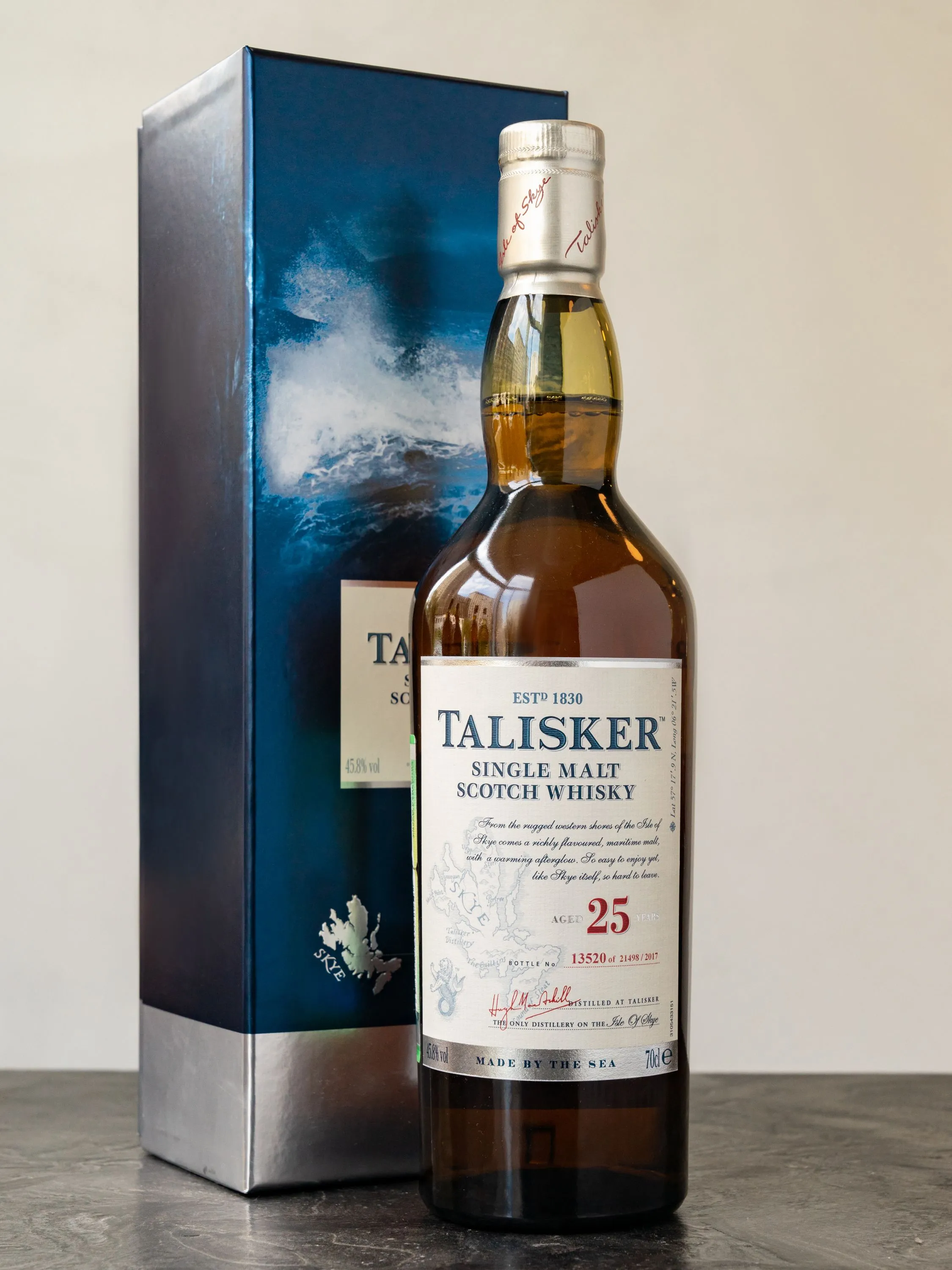 Купить Шотландский виски Talisker 25 years old лучшая цена в ресторане Амичи Виски Talisker 25 years old / Талискер 25 лет