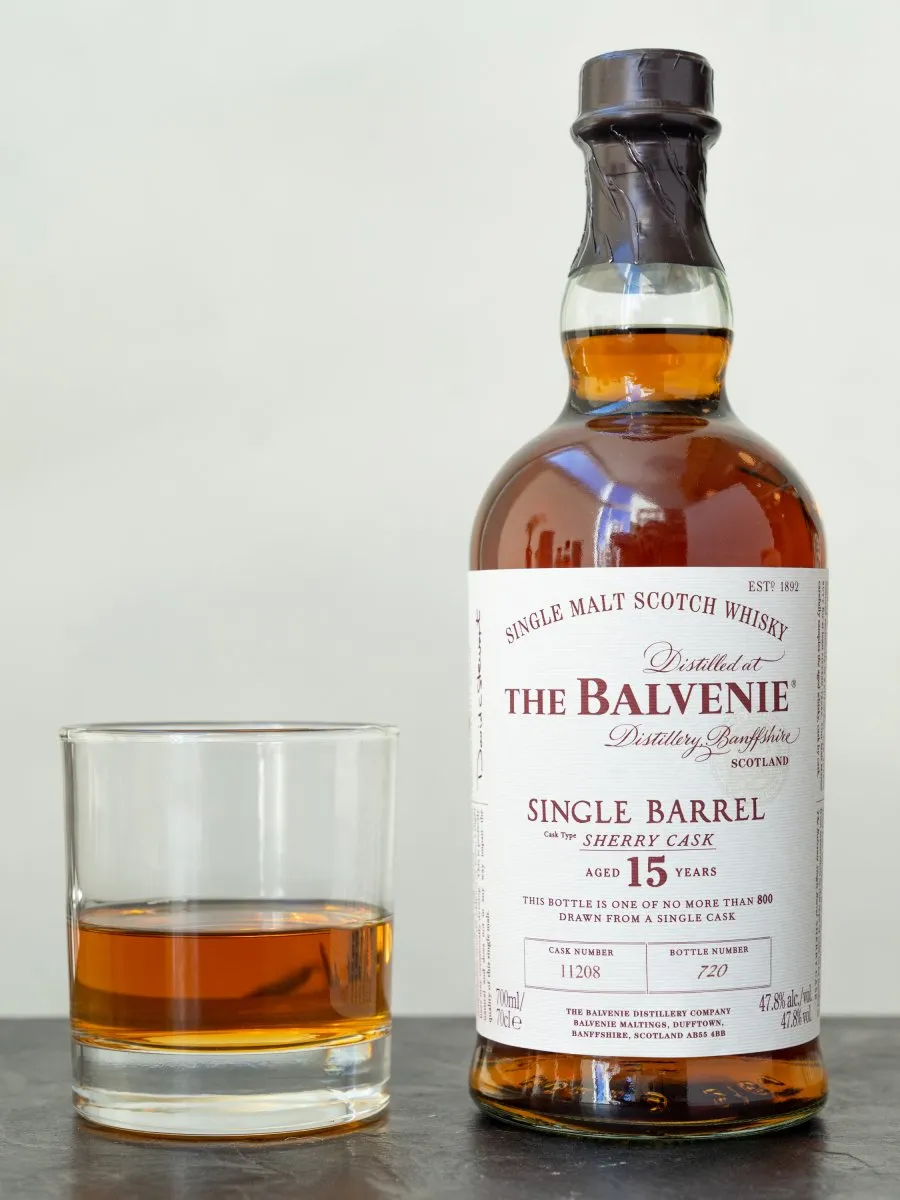 Виски Balvenie Single Barrel 15 Years Old купить в винном ресторане Остерия Амичи - лучшая цена Виски Balvenie Single Barrel 15 Years Old / Балвени Сингл баррел 15 лет