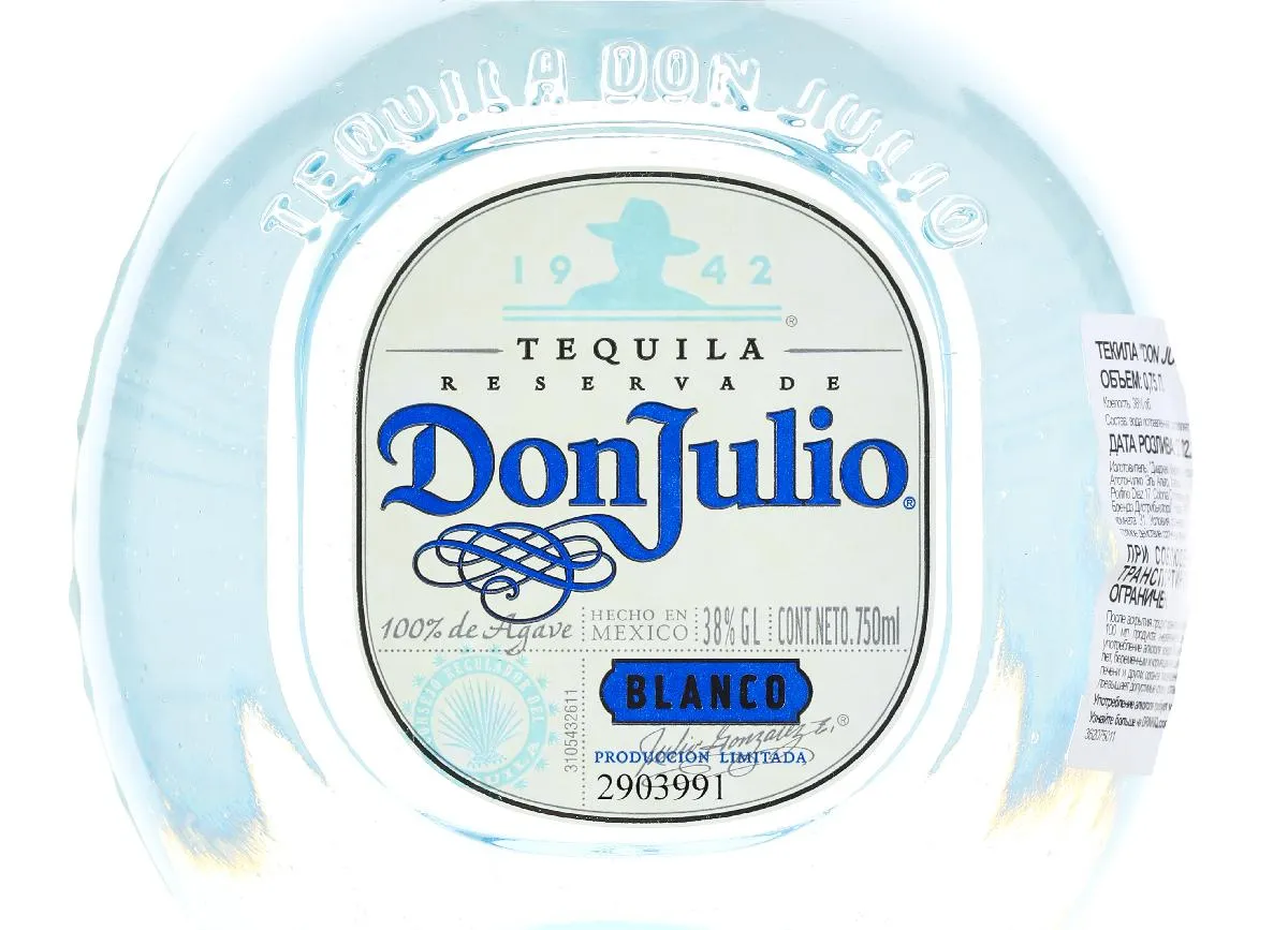 Текила Don Julio Blanco лучшая цена в итальянском ресторане Osteria Amici Текила Don Julio Blanco / Дон Хулио Бланко