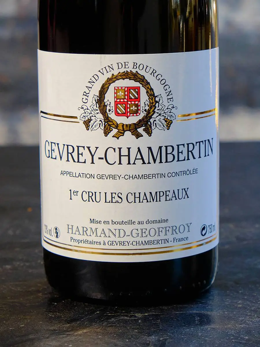 Этикеткка Domaine Harmand-Geoffroy Gevrey-Chambertin 1er Cru Les Champeaux 2016