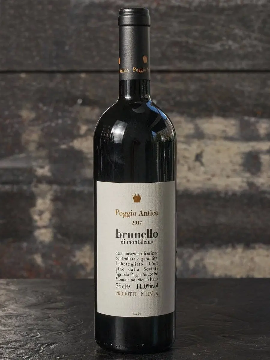 Вино Poggio Antico Brunello di Montalcin 2017 купить в винном ресторане Остерия - лучшая цена Вино Poggio Antico Brunello di Montalcin 2017 / Поджио Антико Брунелло ди Монтальчино