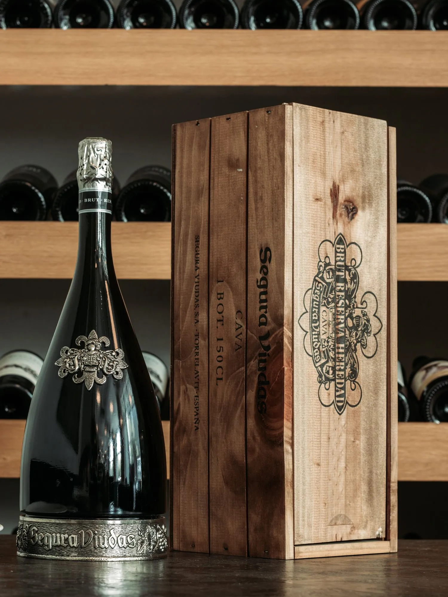 Подарочная упаковка Segura Viudas Cava Brut Reserva Heredad