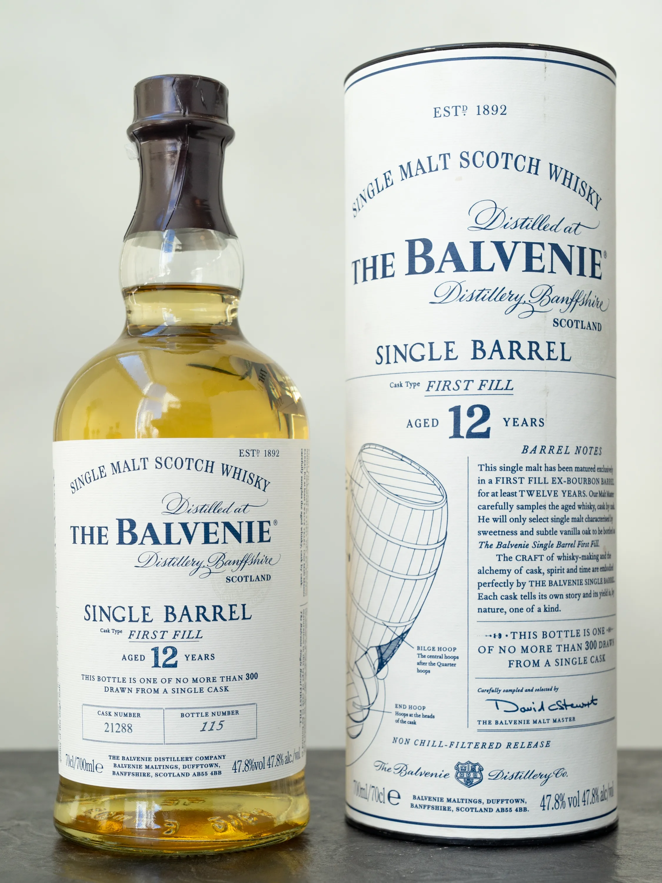 Подарочная упаковка Balvenie Single Barrel First Fill 12 Years Old