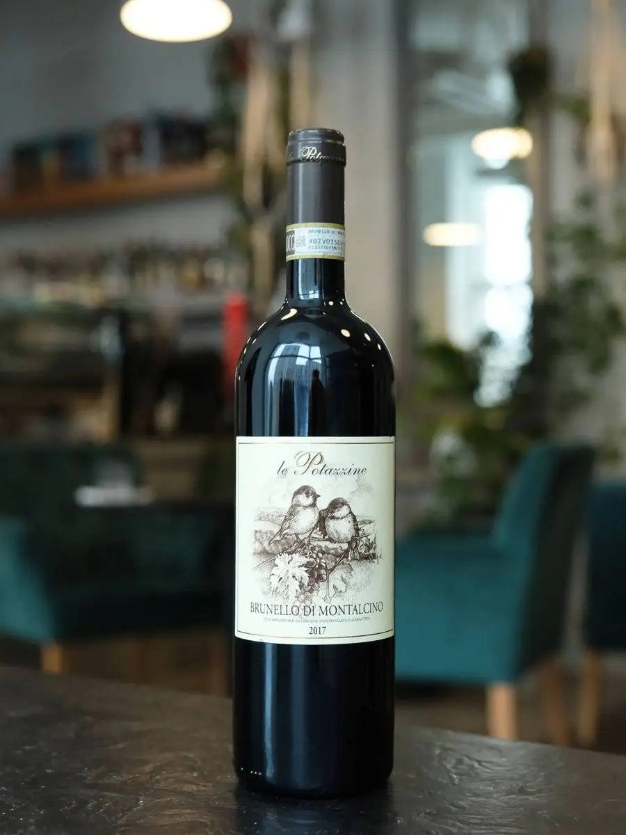 Вино Brunello di Montalcino Le Potazzine 2017 купить в винном ресторане Остерия - лучшая цена Вино Brunello di Montalcino Le Potazzine 2017 / Брунелло ди Монтальчино Потацине