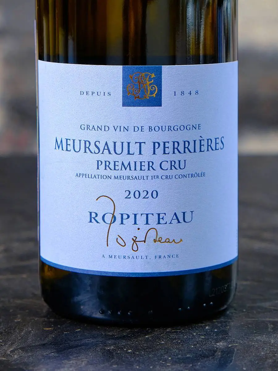 Этикетка Ropiteau Mersault Perrieres Premier Cru 2020