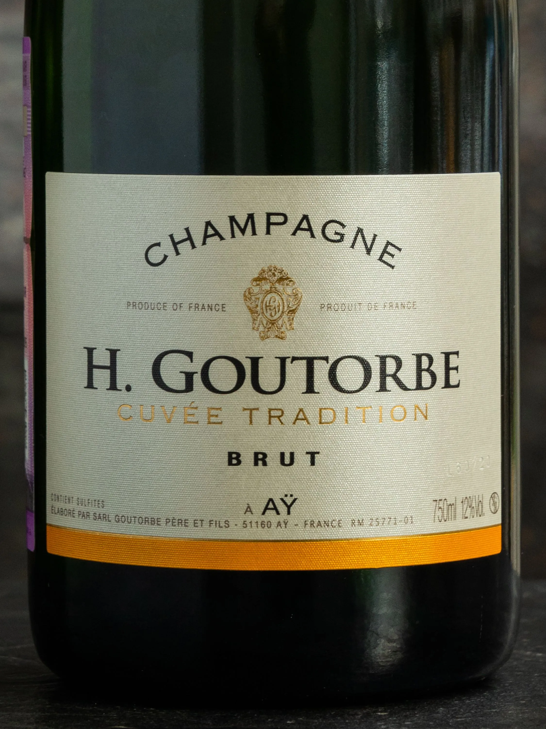 Этикетка H. Goutorbe Cuvee Tradition Brut Champagne