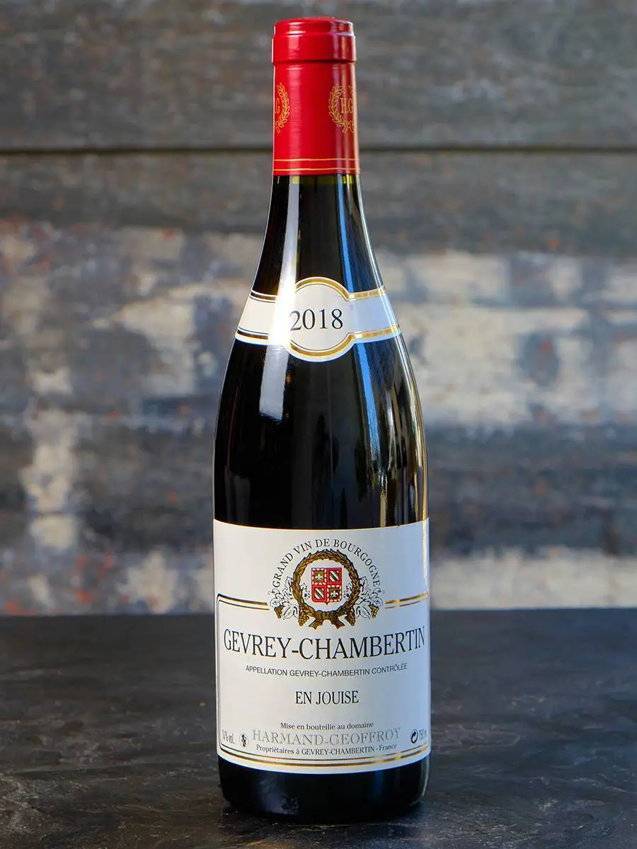 Вино Domaine Harmand-Geoffroy Gevrey-Chambertin En Jouise 2018 купить в винном ресторане Остерия - лучшая цена Вино Domaine Harmand-Geoffroy Gevrey-Chambertin En Jouise 2018 / Домэн Арман-Жеффруа Жеврэ-Шамбертэн Эн Жуис