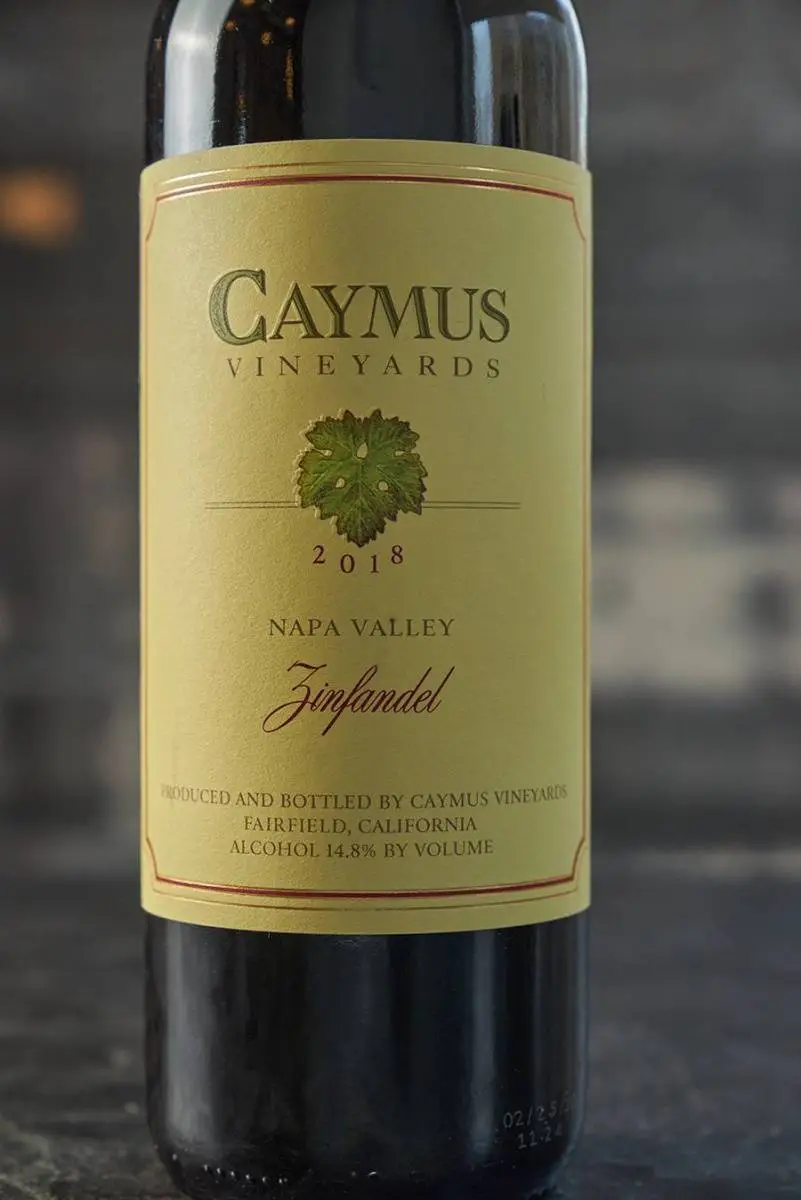 Этикетка Caymus Zinfandel