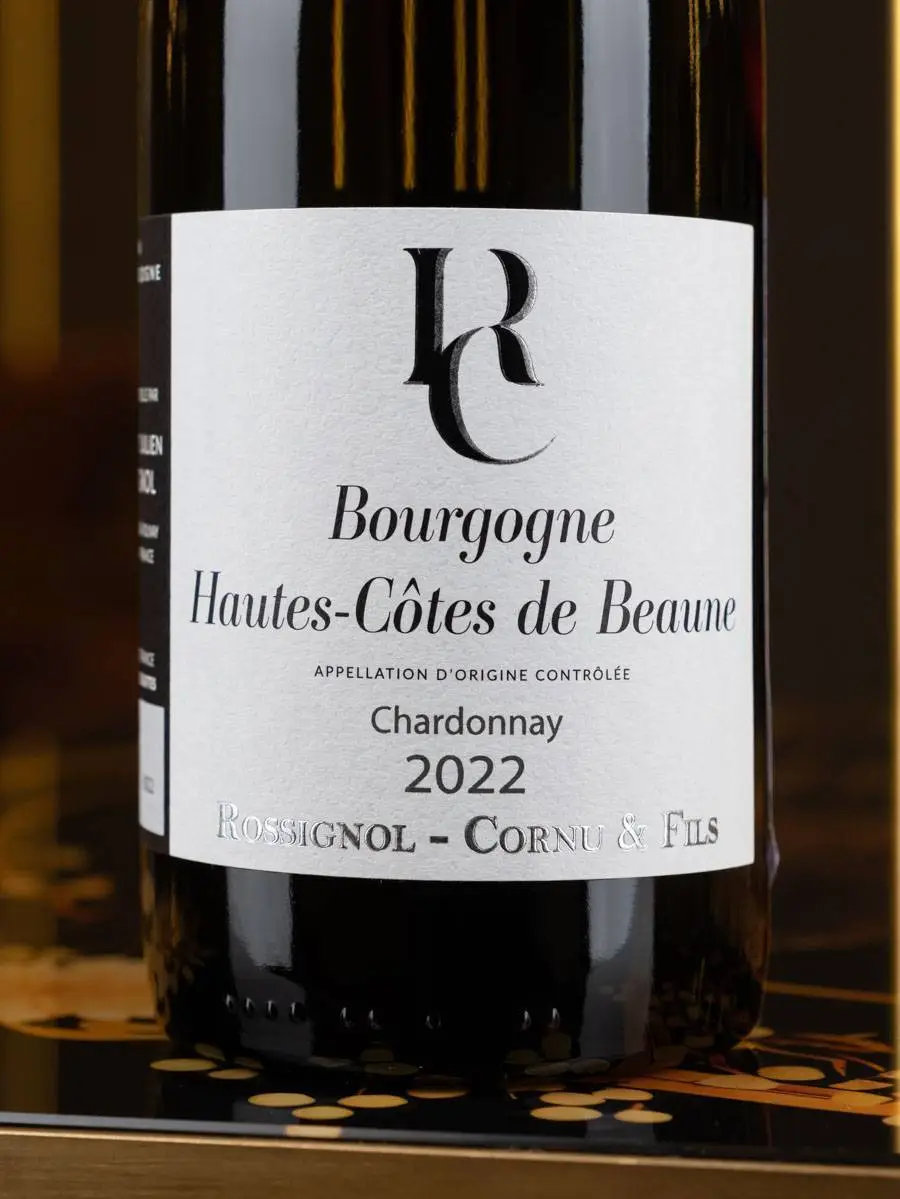 Этикетка Rossignol Cornu et Fils Bourgogne Chardonnay Hautes-Cotes de Beaune