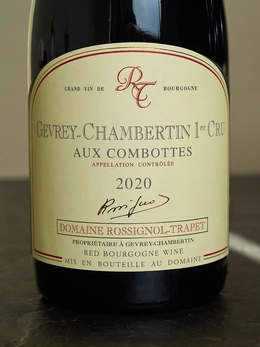 Этикетка Domaine Rossignol-Trapet Gevrey-Chambertin 1er Cru Aux Combottes 2020