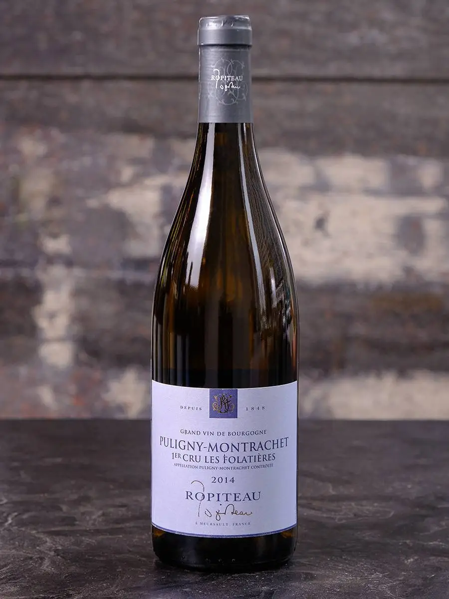 Вино Ropiteau Puligny-Montrachet Les Folatieres Premier Cru 2014 купить в винном ресторане Остерия Амичи - лучшая цена Вино Ropiteau Puligny-Montrachet Les Folatieres Premier Cru 2014 / Ропито Пюлини-Монрашэ Ле Шалюмо Премьер Крю