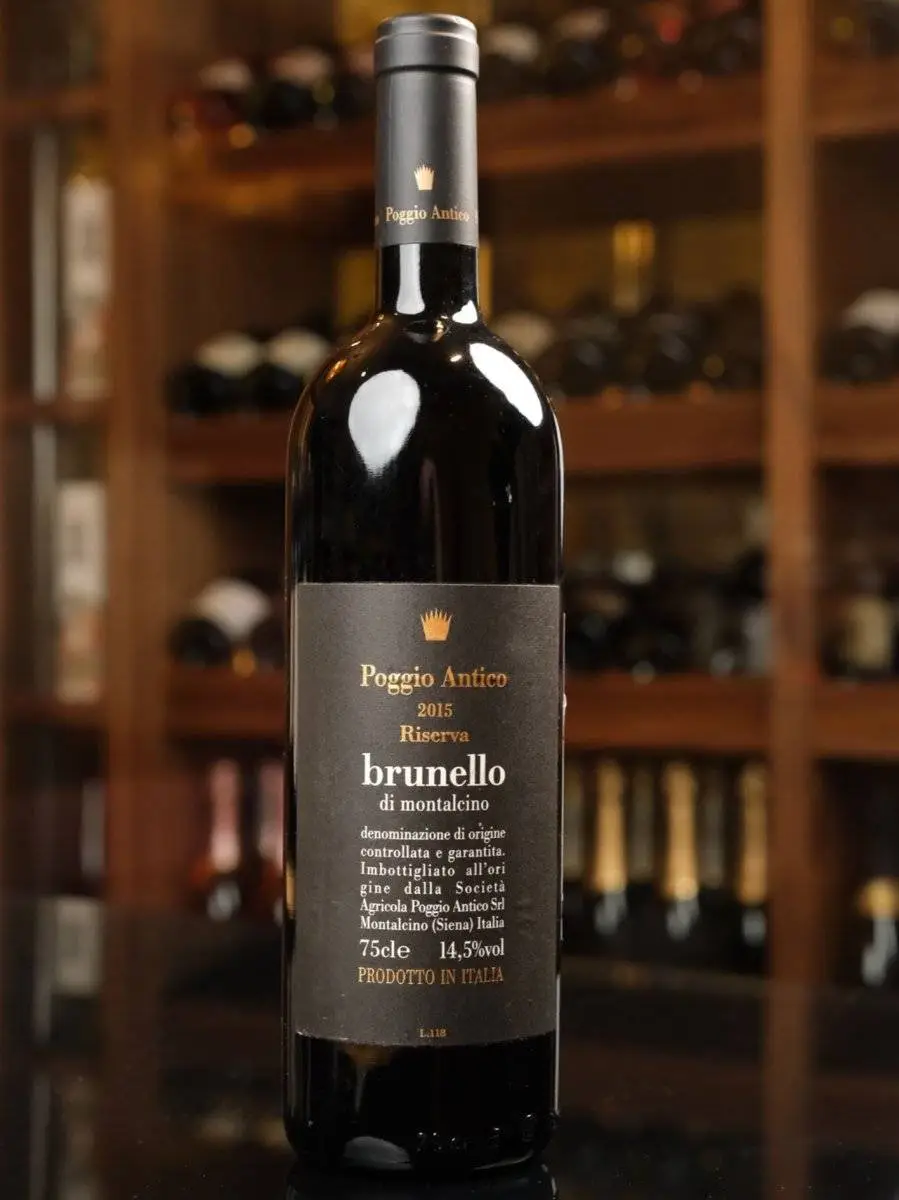 Вино Brunello di Montalcino Riserva Poggio Antico 2015 купить в винном ресторане Остерия - лучшая цена Вино Brunello di Montalcino Riserva Poggio Antico 2015 / Брунелло ди Монтальчино Резерва Подджо Антико