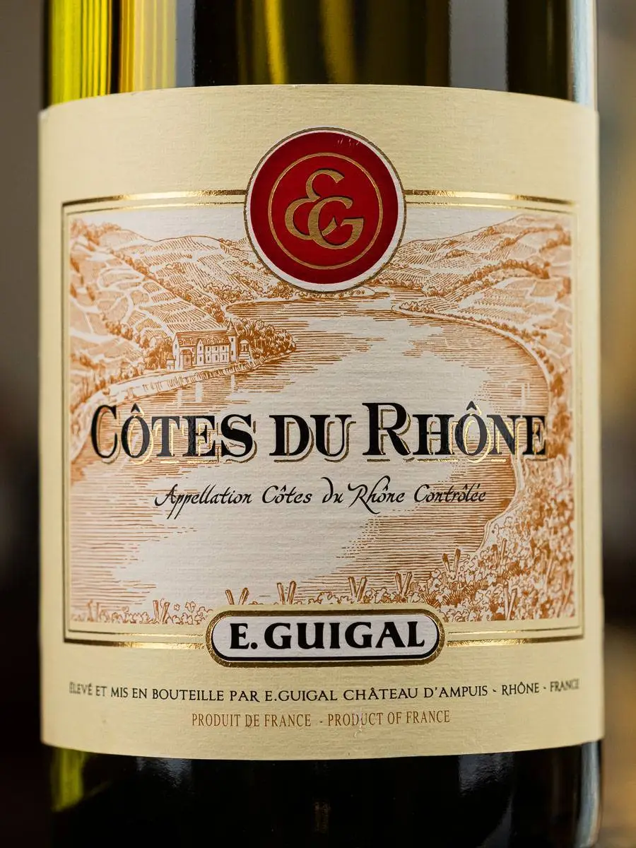 Купить вино Guigal Cotes du Rhone Blanc в винном ресторане Остерия цена Вино Guigal Cotes du Rhone Blanc / Гигаль Кот Дю Рон Блан