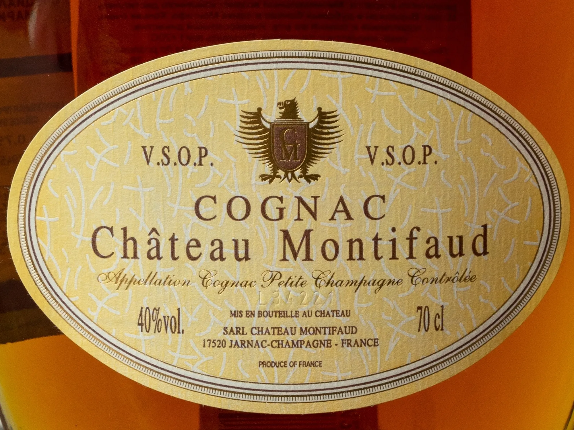 Коньяк Chateau de Montifaud VSOP купить в винном ресторане Остерия Амичи - лучшая цена Коньяк Chateau de Montifaud VSOP / Пти Шампань Шато де Монтифо ВСОП