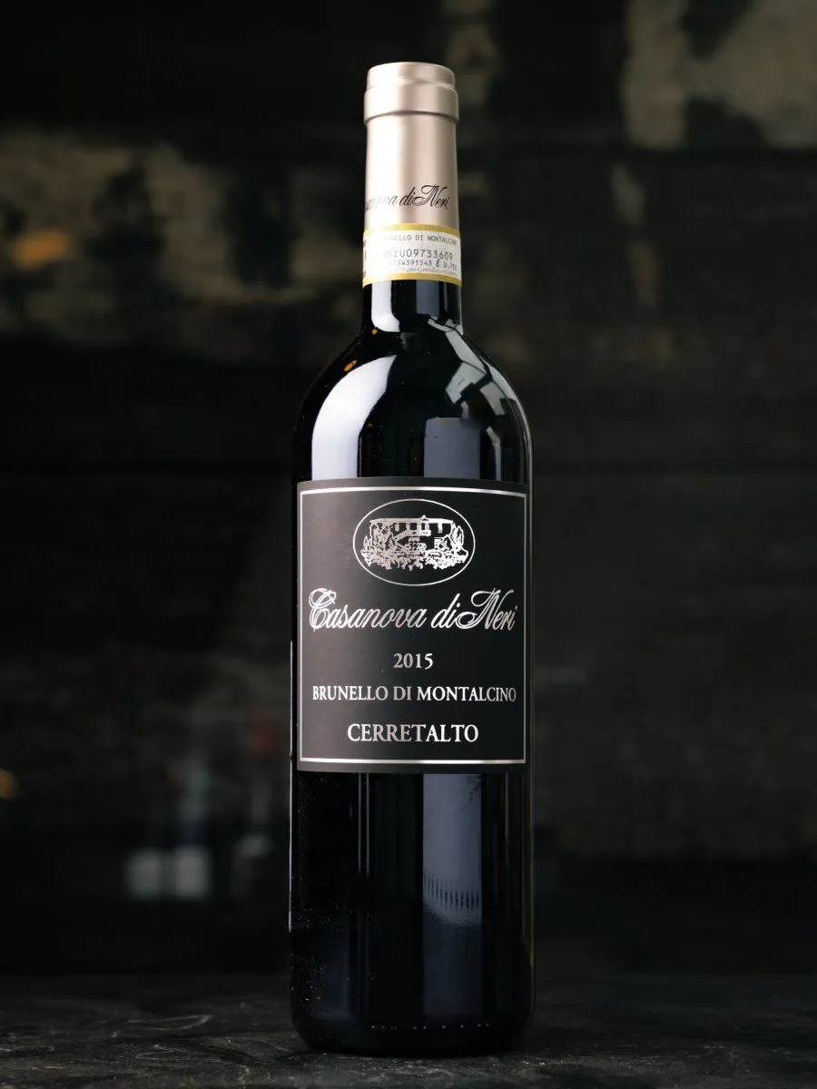 Вино Casanova di Neri Brunello di Montalcino 2015 купить в ресторане Остерия - лучшая цена Вино Casanova di Neri Brunello di Montalcino Cerretalto 2015 / Казанова ди Нери Брунелло ди Монтальчино Черретальто