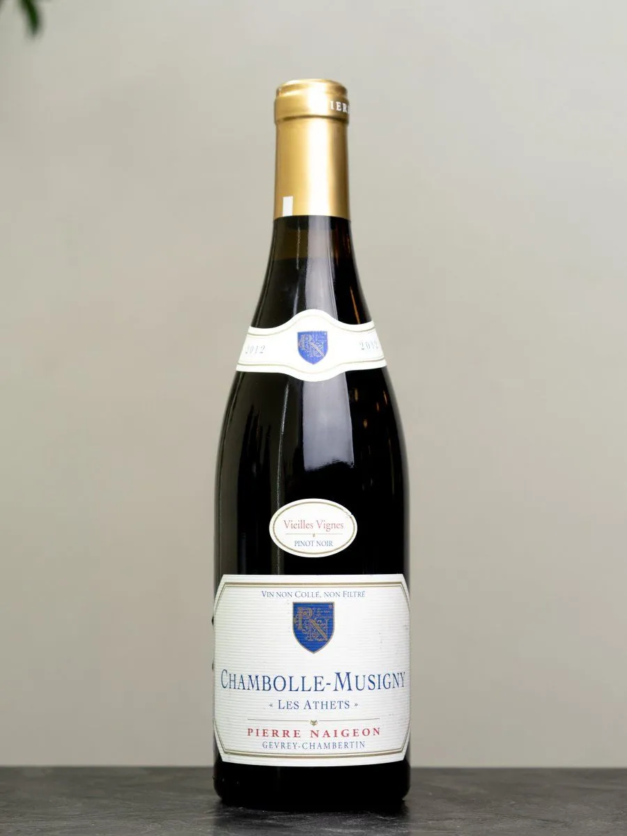 Вино Pierre Naigeon Chambolle-Musigny Les Athets Vieilles Vignes 2012 купить в ресторане Остерия - лучшая цена Вино Pierre Naigeon Chambolle-Musigny Les Athets Vieilles Vignes / Пьер Нежон Шамболь-Мюзиньи Лез Атэ Вьей Винь