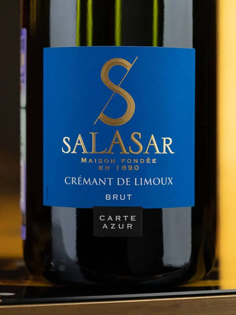 Этикетка Salasar Carte Azur Cremant de Limoux