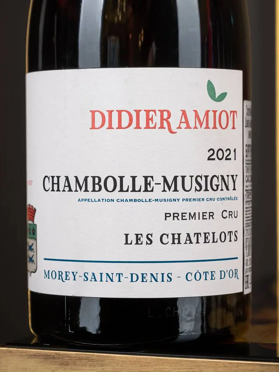 Этикетка Domaine Didier Amiot Chambolle Musigny Premier Cru Les Chatelots 2021