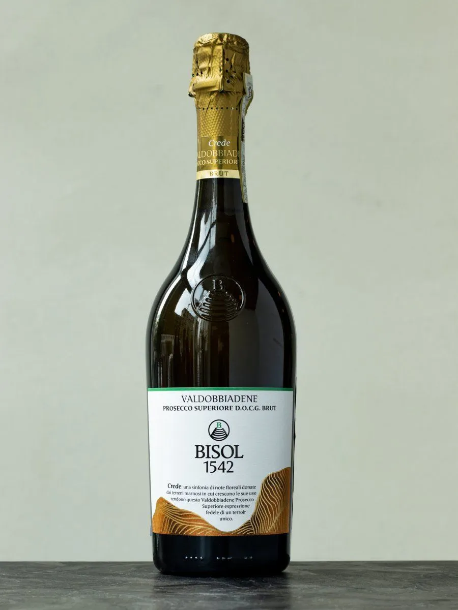 Игристое вино Bisol Crede Prosecco di Valdobbiadene Superiore / Бизоль Креде Вальдоббьядене Просекко Супериоре Брют