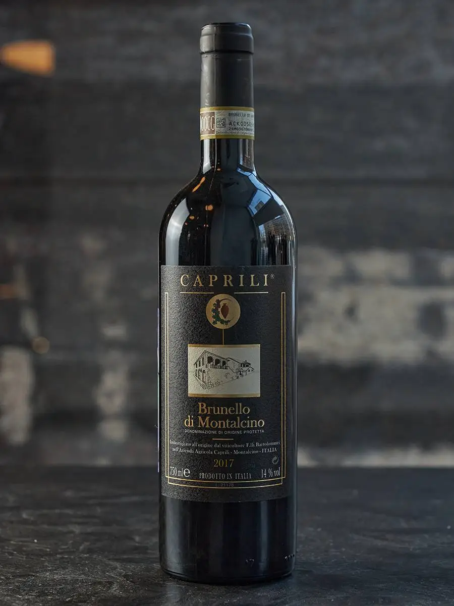 Вино Caprili Brunello di Montalcino DOCG 2017 купить в винном ресторане Остерия - лучшая цена Вино Caprili Brunello di Montalcino DOCG 2017 / Каприли Брунелло ди Монтальчино 2017