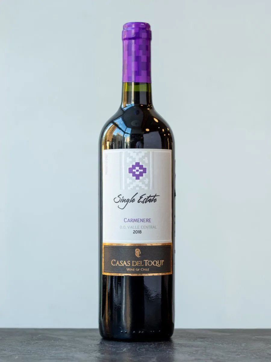 Вино Casas del Toqui, Single Estate, Carmenere, Central Valley / Каса Дел Токи Карменер Сингл Эстейт