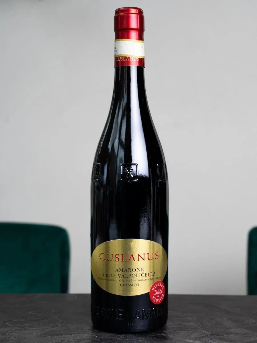 Купить итальянское вино Cuslanus Amarone - лучшая цена в винном ресторане Остерия Amici на Мосфильмовской 88 Вино Cuslanus Amarone DOCG / Кузланус Амароне делла Вальполичелла Классико