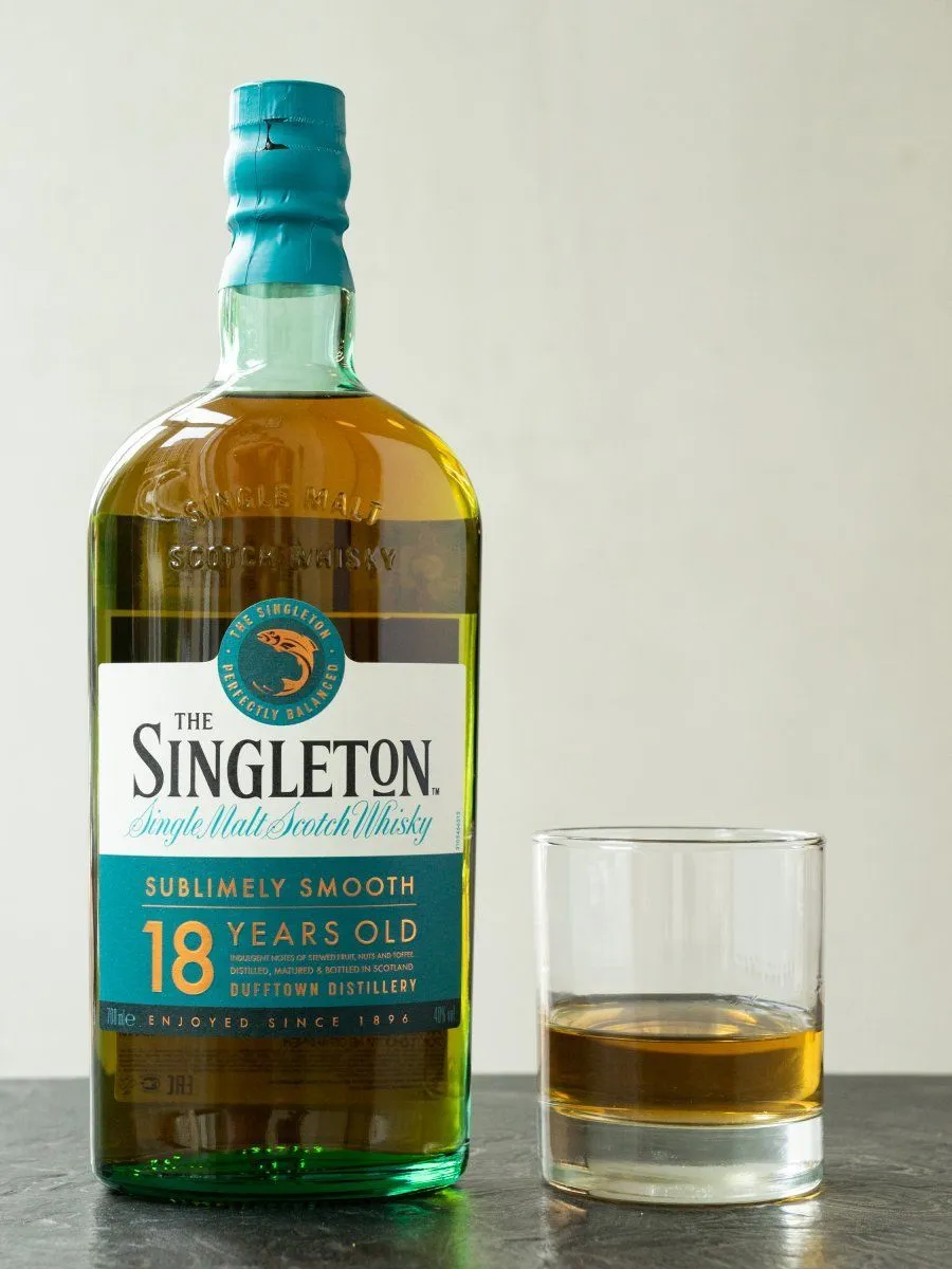 Виски Singleton of Dufftown 18 Years Old купить в ресторане Остерия - лучшая цена Виски Singleton of Dufftown 18 Years Old / Синглтон оф Даффтаун 18 лет