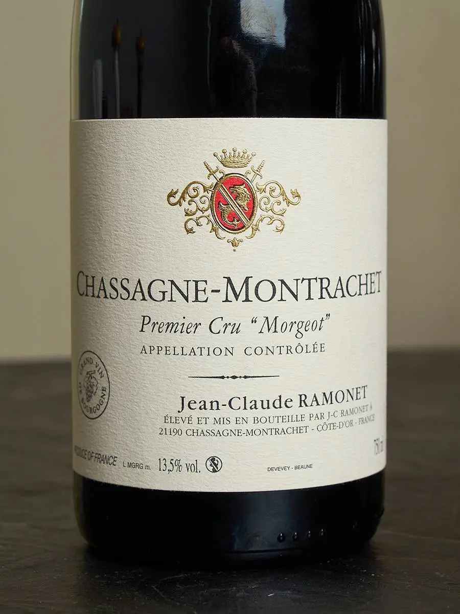 Этикетка Jean Cluade Ramonet Chassagne Montrachet Morgeot Premier Cru 2017