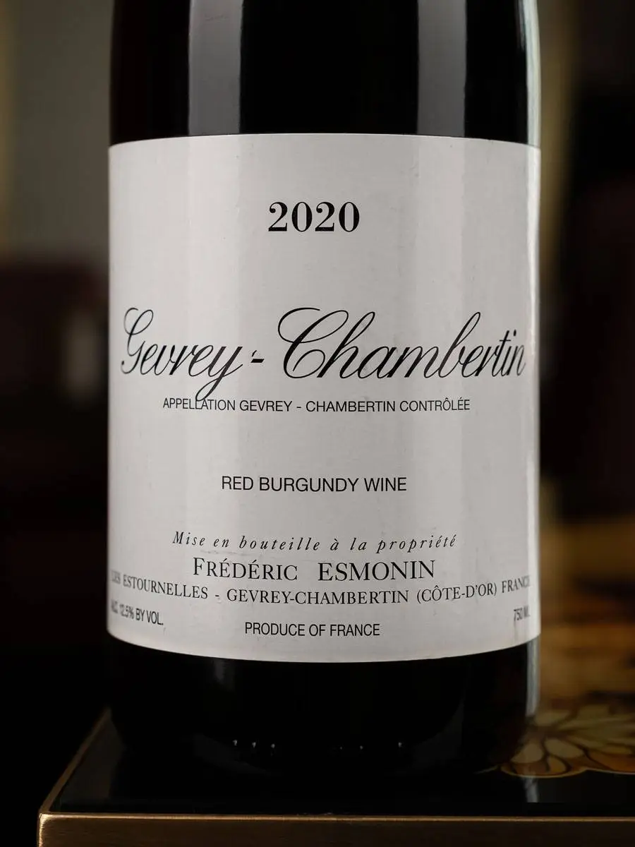 Купить вино Frederic Esmonin Gevrey-Chambertin 2020 в ресторане цена Вино Frederic Esmonin Gevrey-Chambertin 2020 / Жевре-Шамбертен Фредерик Эсмонин