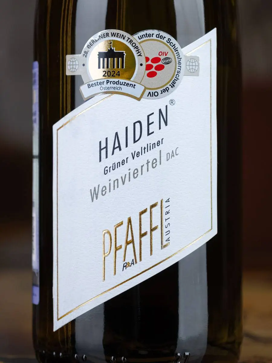 Этикетка Weingut R&A Pfaffl Haiden Gruner Veltliner