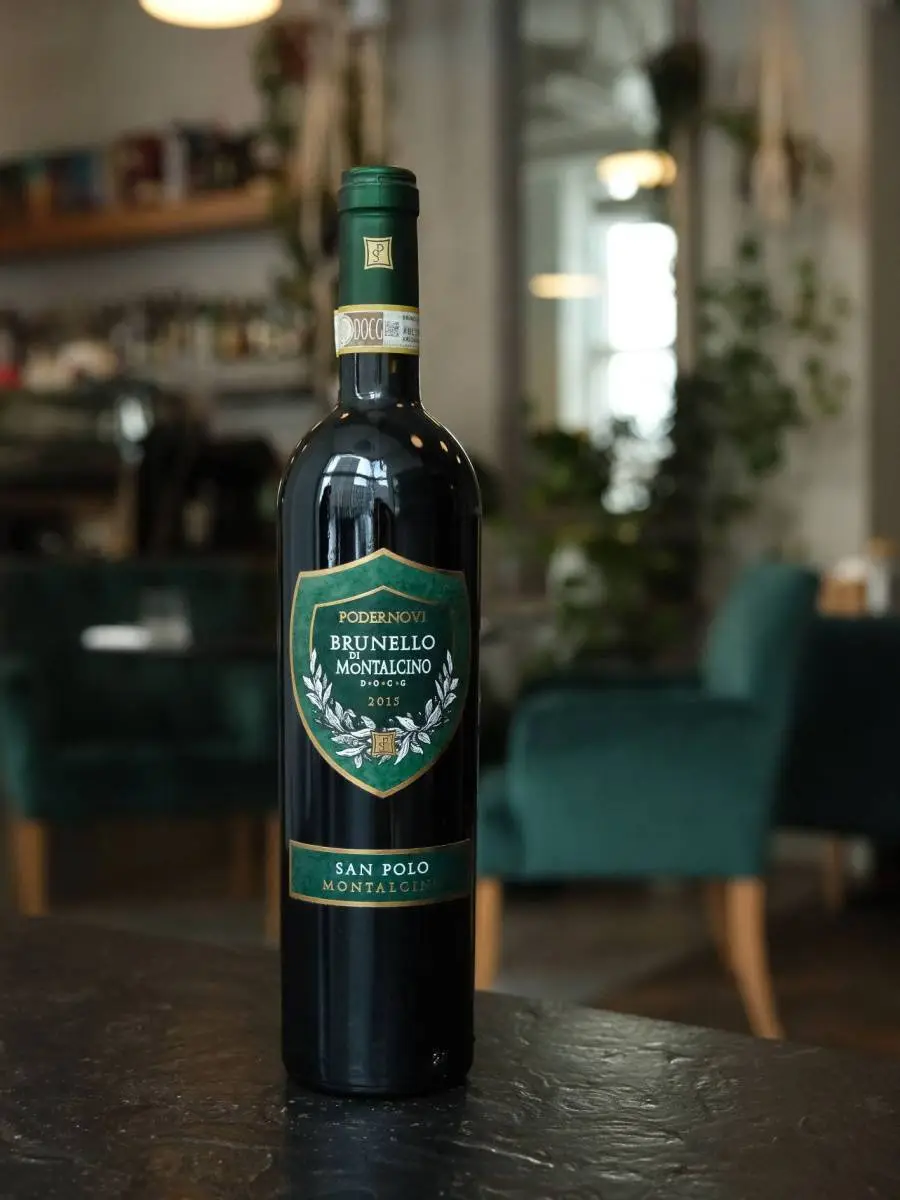 Вино San Polo Podernovi Brunello di Montalcino DOCG 2015 купить в винном ресторане Остерия - лучшая цена Вино San Polo Podernovi Brunello di Montalcino DOCG 2015 / Сан Поло Подернови Брунелло ди Монтальчино