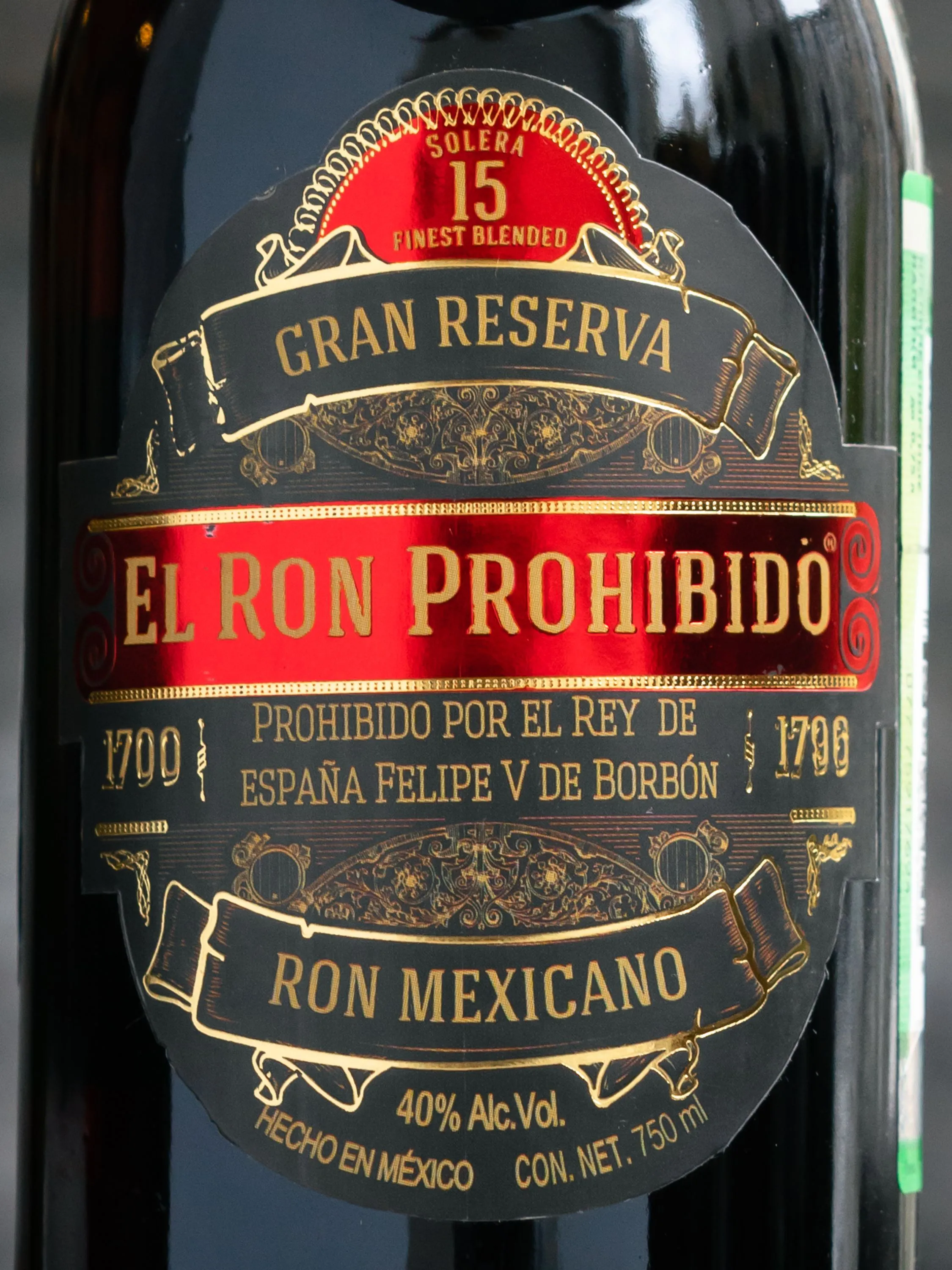 Купить ром Prohibido 15 y.o. Gran Reserva - лучшая цена в ресторане Amici Ром Prohibido Gran Reserva 15 y.o. / Проибидо Гран Резерва 15 лет