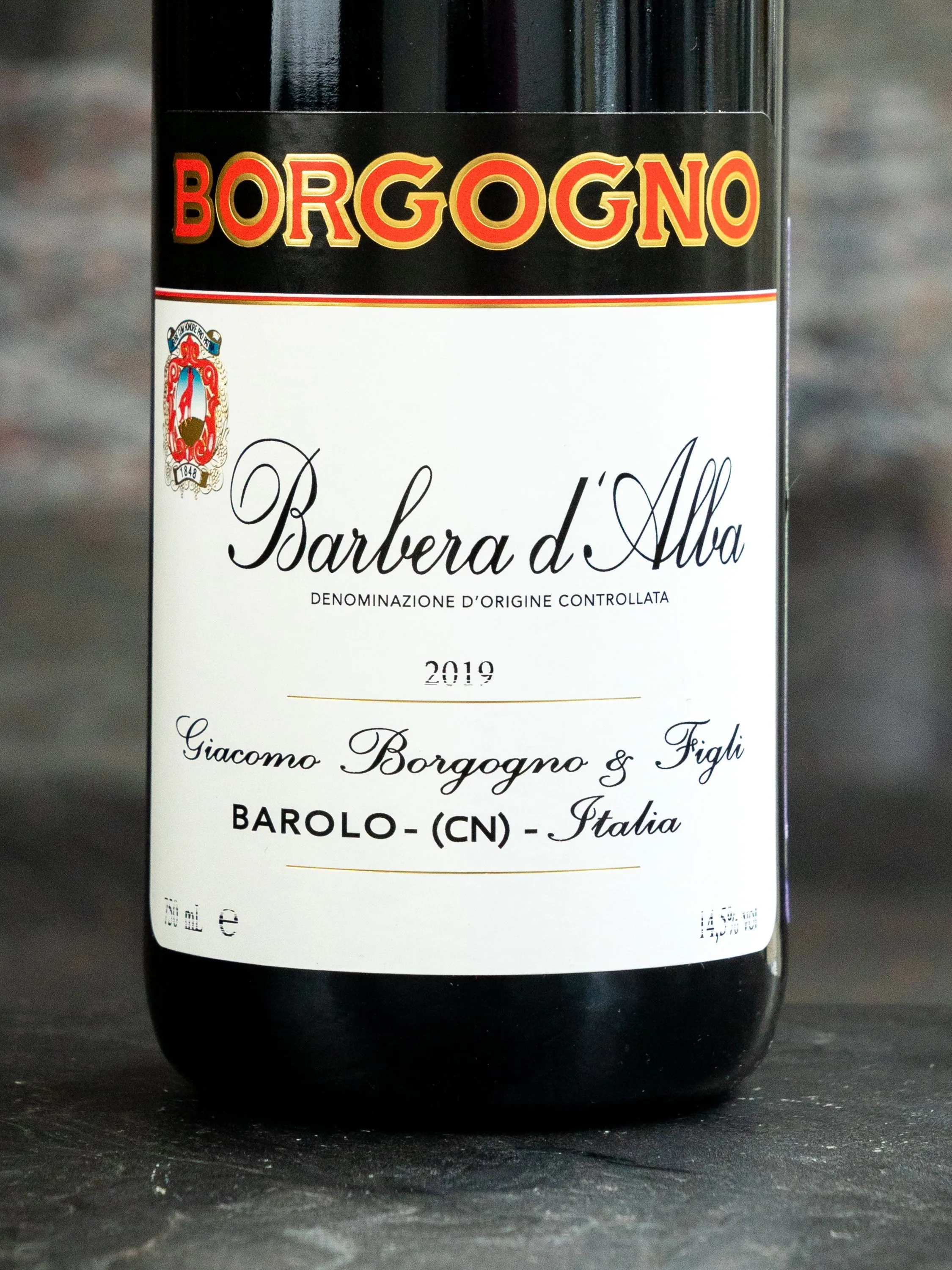 Вино Borgogno Barbera D'Alba купить в ресторане Остерия - лучшая цена Вино Borgogno Barbera D'Alba / Боргоньо Барбера д'Альба