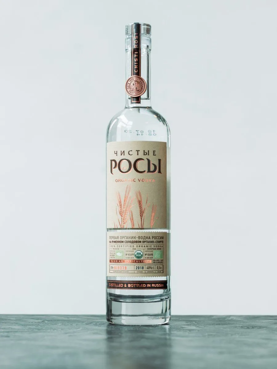 Водка Чистые Росы из ячменного зерна / Chistye Rosy from Barley Grain