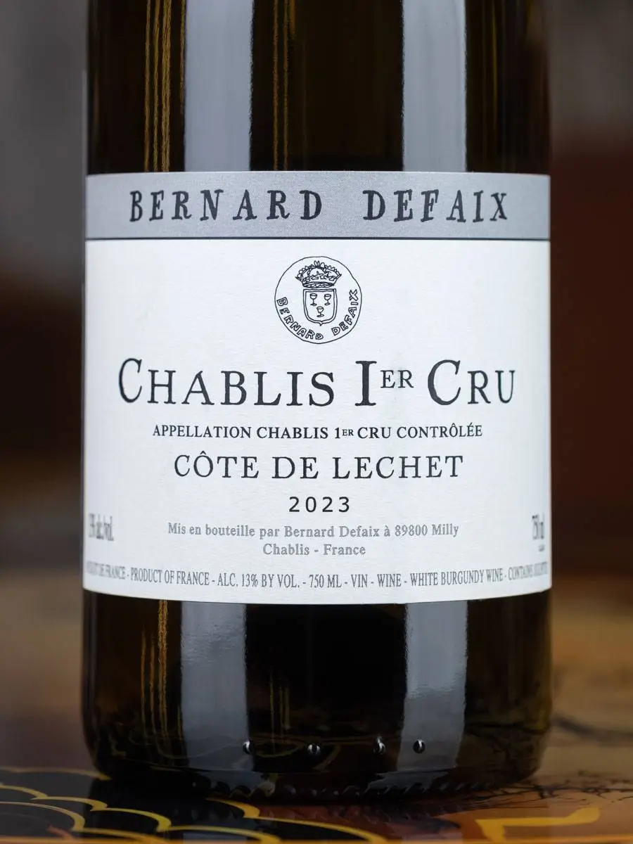 Этикетка Bernard Defaix Cote De Lechet Chablis Premier Cru