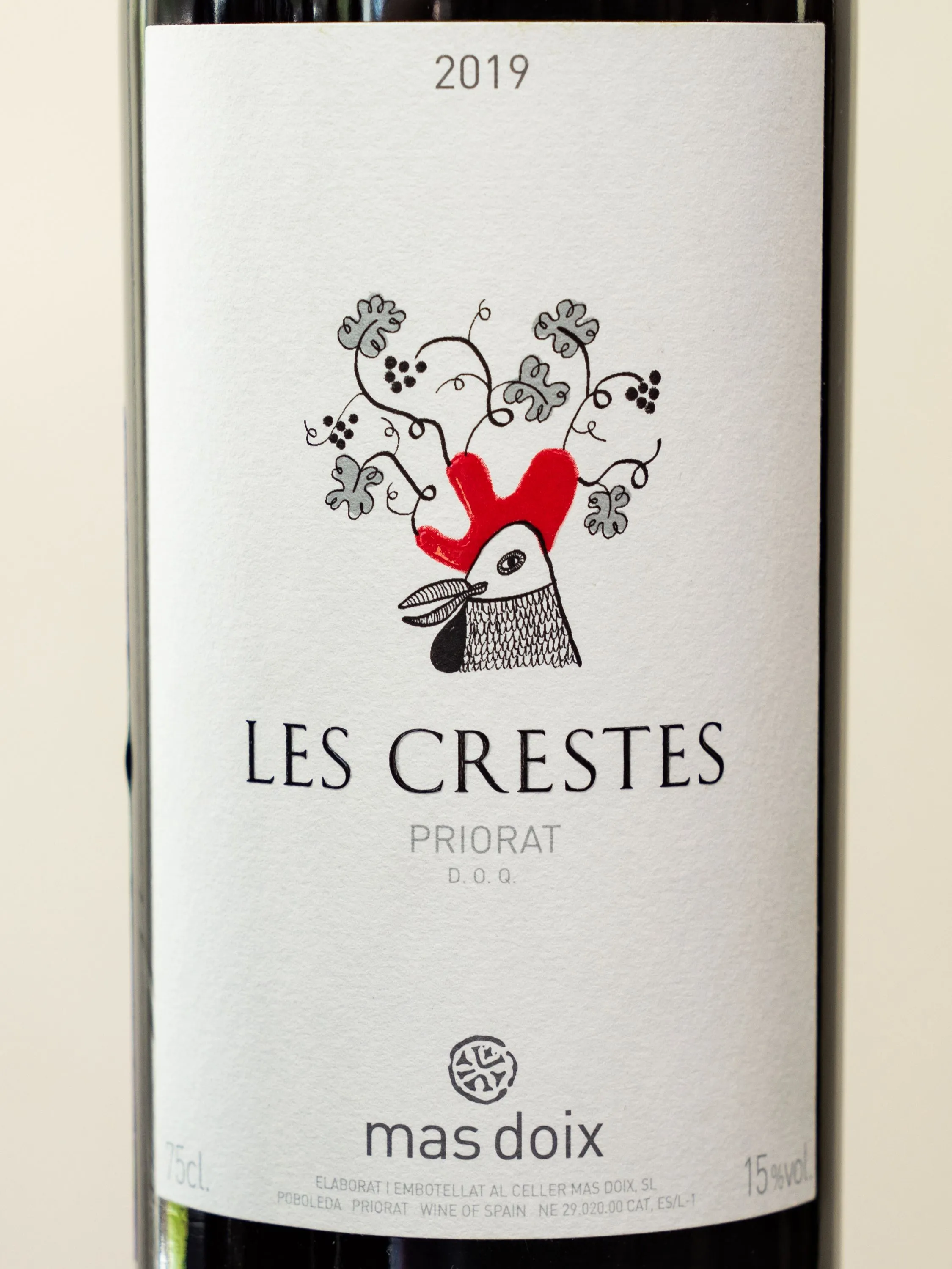 Купить испанское вино Mas Doix Les Crestes в винном ресторане Остерия цена Вино Mas Doix Les Crestes / Мас Доиш Лес Крестес